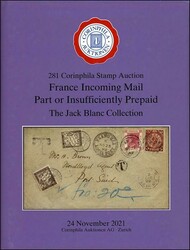Auction catalog of Corinphila Stamp Auction 281, hardcover