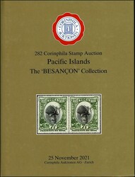 Auction catalog of Corinphila Stamp Auction 282, hardcover