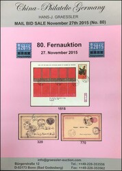 Auction catalog of HANS-J. GRAESSLER 2015, about 0.28kg