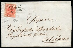 L. V. - Bellissima lettera da Chiari (Cor azzurrastro - pti 12) ...