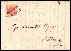 L. V. - Fresca lettera da Rovigo affrancata con 15 cent. grandi ...