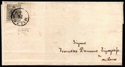 L. V. - Lettera da Milano C1 per città affrancata con un 10 cent. ...