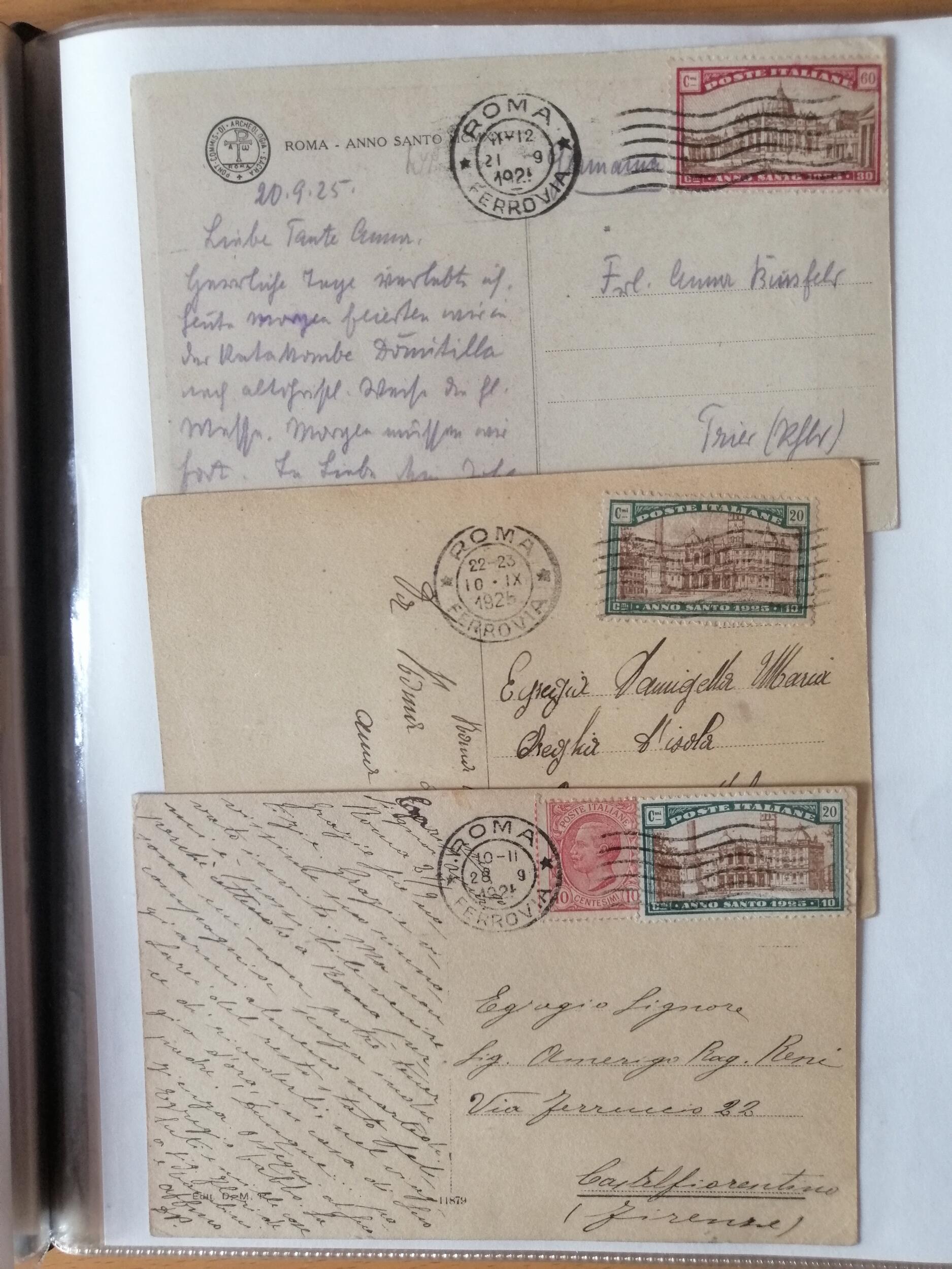 TEMATICA PAPI - Grosso insieme con centinaia di cartoline montate ...