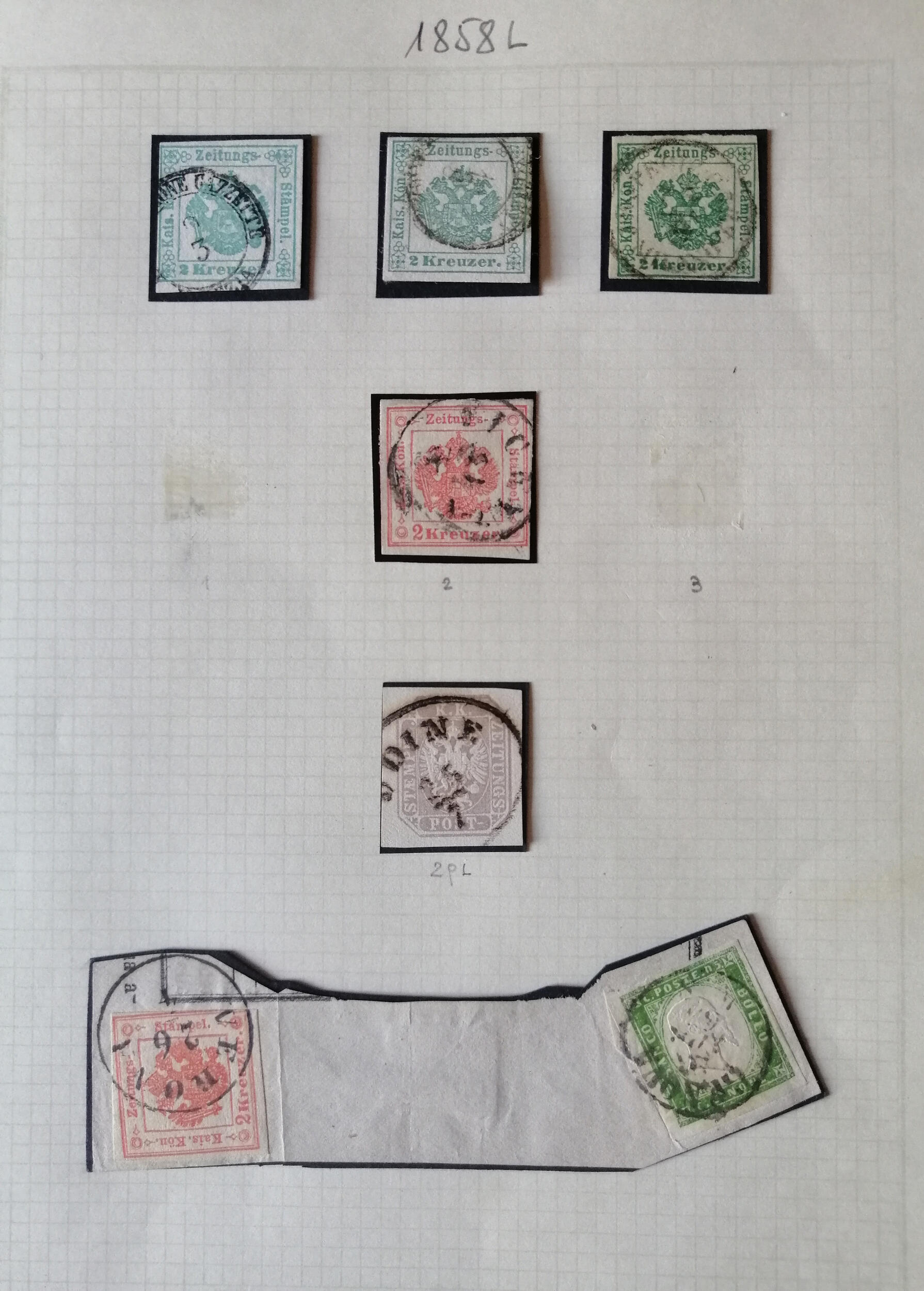 Bell'insieme di qualità, fra cui un frammento con affrancatura mista ...