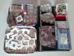 MONETE - Grosso accumulo di monete italiane con Regno, Repubblica, ...