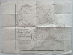 1827 Carta delle Strade di Posta negli stati di terraferma di S.M. il ...