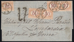 Lettera dal Venezuela destinazione Como in partenza La Guayra 21 ...