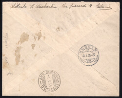 Raccomandata per la Svizzera affrancata con Medaglie al Valore L.1,75 ...