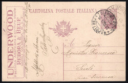 Cartolina Postale Leoni c.25 viola mill.21 UNDERWOOD (R4A-52) da ...