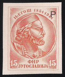 1951 Centenario della morte di P.P.Niegos (586) prova di stampa non ...