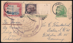 1930 Cartolina postale con affrancatura complementare e bollo ...