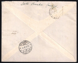 1934 Crociera Zeppelin, volo su Roma, lettera raccomandata espresso ...