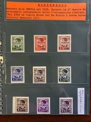 MONTENEGRO - 1941/42 Occupazione Italiana, collezione del periodo con ...