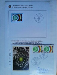 TEMATICA CALCIO - Collezione Italia '90 con francobolli e annulli ben ...