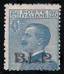 BLP - 1922/23 Michetti c.25 azzurro soprastampa litografica II° tipo ...