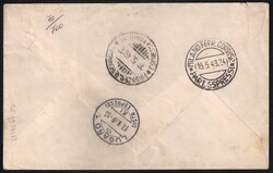 Lettera espresso per la Svizzera con Risorgimento L.100 grigio ...