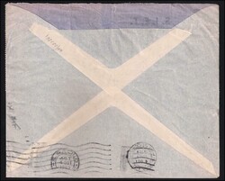 Aerogramma commerciale da TRIESTE 30.9.49 a San Paolo del Brasile con ...