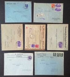 SPALATO - 1941/42 Sette lettere, sei con affrancature differenti e ...