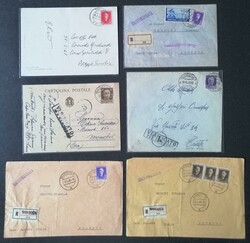 ALBANIA e ISOLA DI SASENO - 1940/42 Sei oggetti di corrispondenza, ...