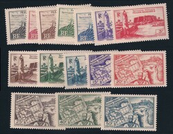 OCC. FRANCESE - Fezzan e Ghadames prima emissione serie cpl. 15 val. ...