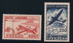 OCC. FRANCESE - Fezzan e Ghadames, Posta Aerea serie cpl. 2 val. ...