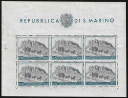 1949 Foglietto U.P.U. L.100 celeste e grigio violetto (BF8) nuovo ...