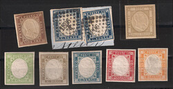 SARDEGNA e PROVINCE NAPOLETANE - Piccolo insieme di sette valori, ...