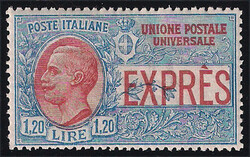 ESPRESSI - 1922 Non emesso L.1,20 azzurro e rosso (E8) nuovo gomma ...