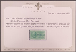 1944 Espressi Soprastampa G.N.R. serie cpl. 2 valori con errore di ...