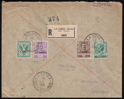 LA CANEA - Raccomandata da LA CANEA (POSTE ITALIANE) 14.5.10 per ...