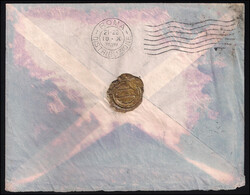 1936 Aerogramma da Asmara per Roma con timbro rosso RICUPERATA ...