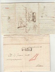 1817/1834 - Lotto di 62 prefilateliche, “archivio Canonici”. ...