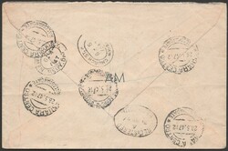 28.5.47 - Lettera raccomandata di posta aerea da Asmara per New York, ...
