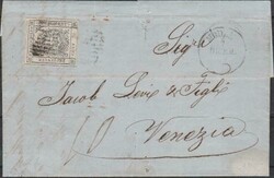 Lettera del 07.12.1859 da Modena per Venezia, affrancata con 20 c. ...