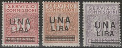 1925 - Cifra in un cerchio, soprastampati n. 4/6. Cert. Todisco. Cat. ...