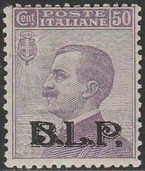 1922-23 - 50 c. violetto n. 10. Cert. Oliva. Cat. € 3000,00. SPL