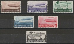 1933 - Posta Aerea, Zeppelin n. A12/A17. Cat. € 325,00. SPL