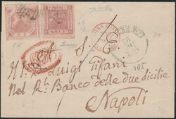 Lettera da Lucera per Napoli del 26.12.1858, ed insufficientemente ...