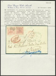 Lettera da Lucera per Napoli del 26.12.1858, ed insufficientemente ...