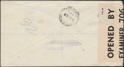 Raccomandata del 25.2.46 da Asmara per Leicester (Gran Bretagna) ...