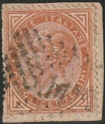 1866 - 10 c. ocra arancio “ Vittorio Emanuele II n. L.17, annullato ...