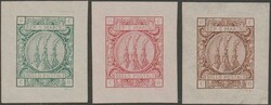 1895 - Saggi Riester - 3 esemplari senza cifre, non gommati e non ...