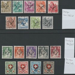 1938 - Servizio, n. 141/174, 34 valori. Cat. € 146,00. SPL