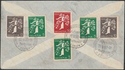 Svizzera - 1939 - Lettera di posta aerea diretta in Brasile, ...