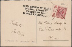 Cartolina Postale viaggiata “Livorno 31 Agosto Spettacoli ...