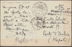 Cartoline vedute di Campione d’Italia, in affrancatura mista con la ...