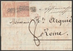 Antichi Stati - 1850/60 - Insieme di 6 lettere del periodo così ...