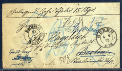 "BERLIN POST-EXP. 19 PANKOW",  R3 rks. sowie vds. K2  "ENTLASTET ...