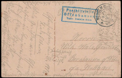 Offenhausen  W-7910,  blauer PHST R3  "OFFENHAUSEN TAXE NEUULM SCHW." ...