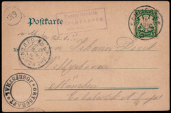Fischhausen  W-8162,  viol. PHST R3  "FISCHHAUSEN TAXE SCHLIERSEE" ...